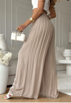 Wiskozowe Kalhoty wide leg Letter To Summer ecru