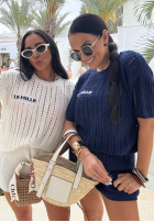 Dzianinowy Souprava Halenka i krótkie spodenki La Milla Sporty Chic ecru