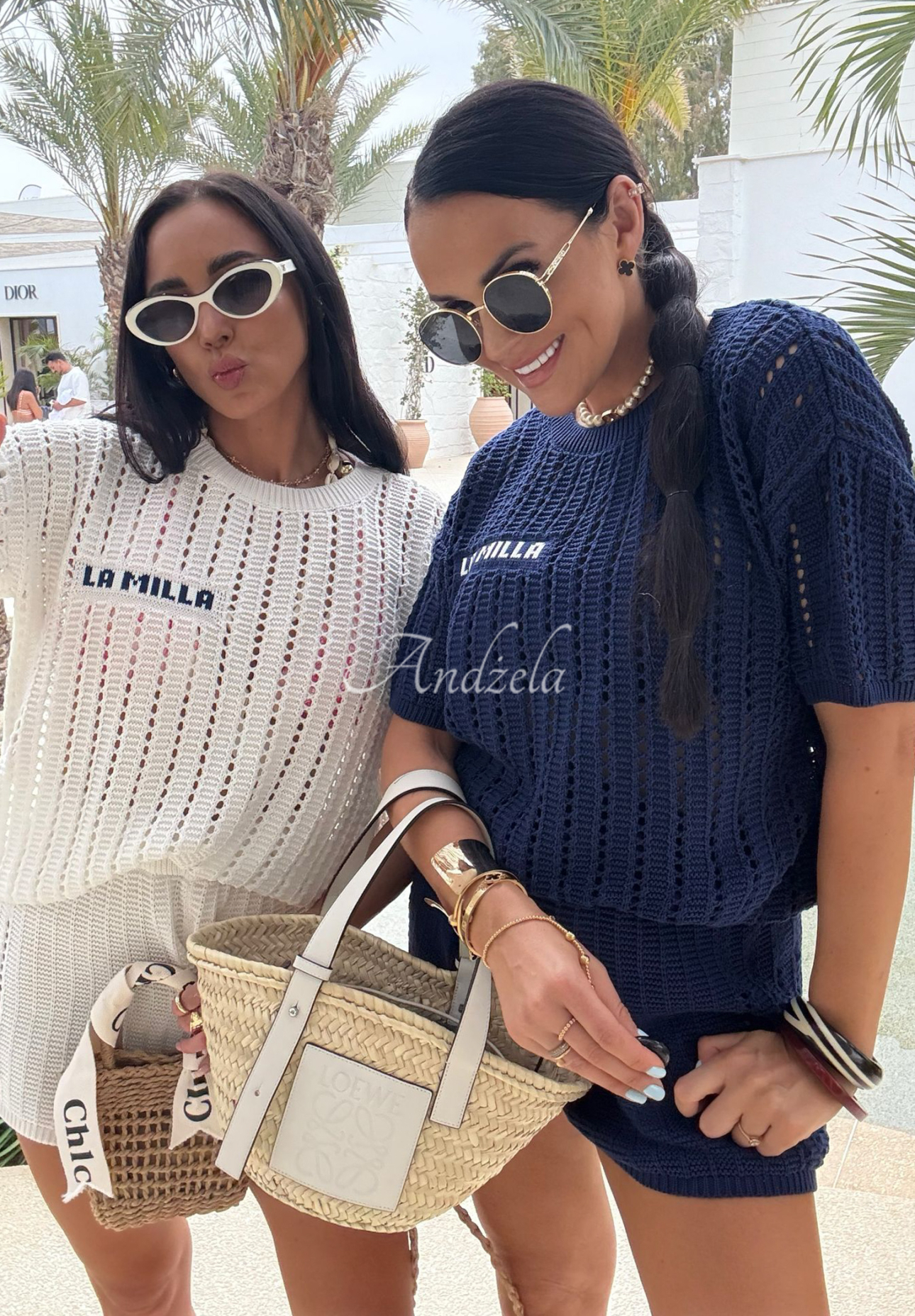 Úpletová souprava halenka a šortky La Milla Sporty Chic ecru