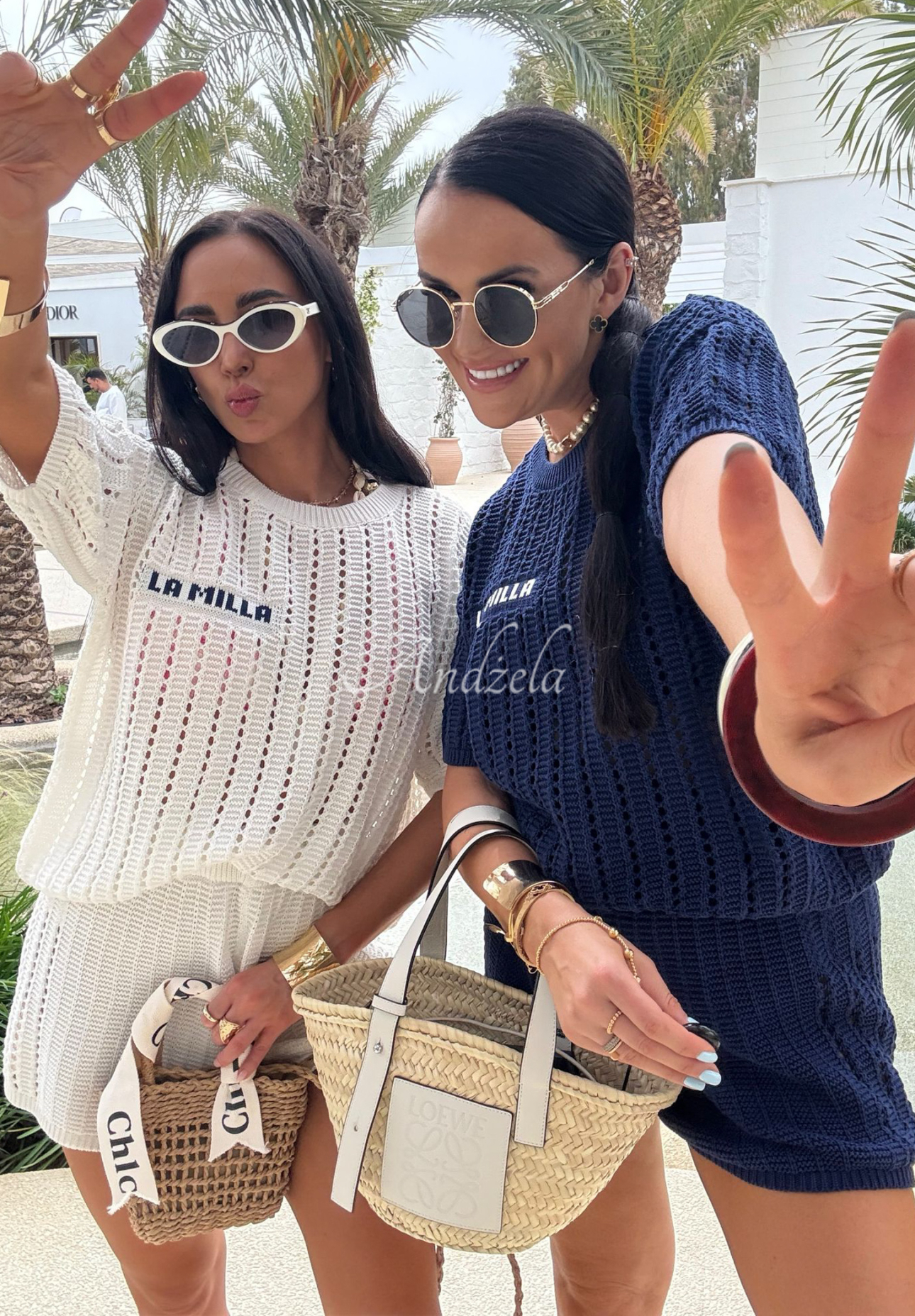 Úpletová souprava halenka a šortky La Milla Sporty Chic ecru