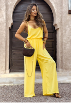 Souprava top i Kalhoty wide leg Summer Is My Favorite banánový
