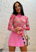 Halenka vzorované La Milla Pink Dream růžová