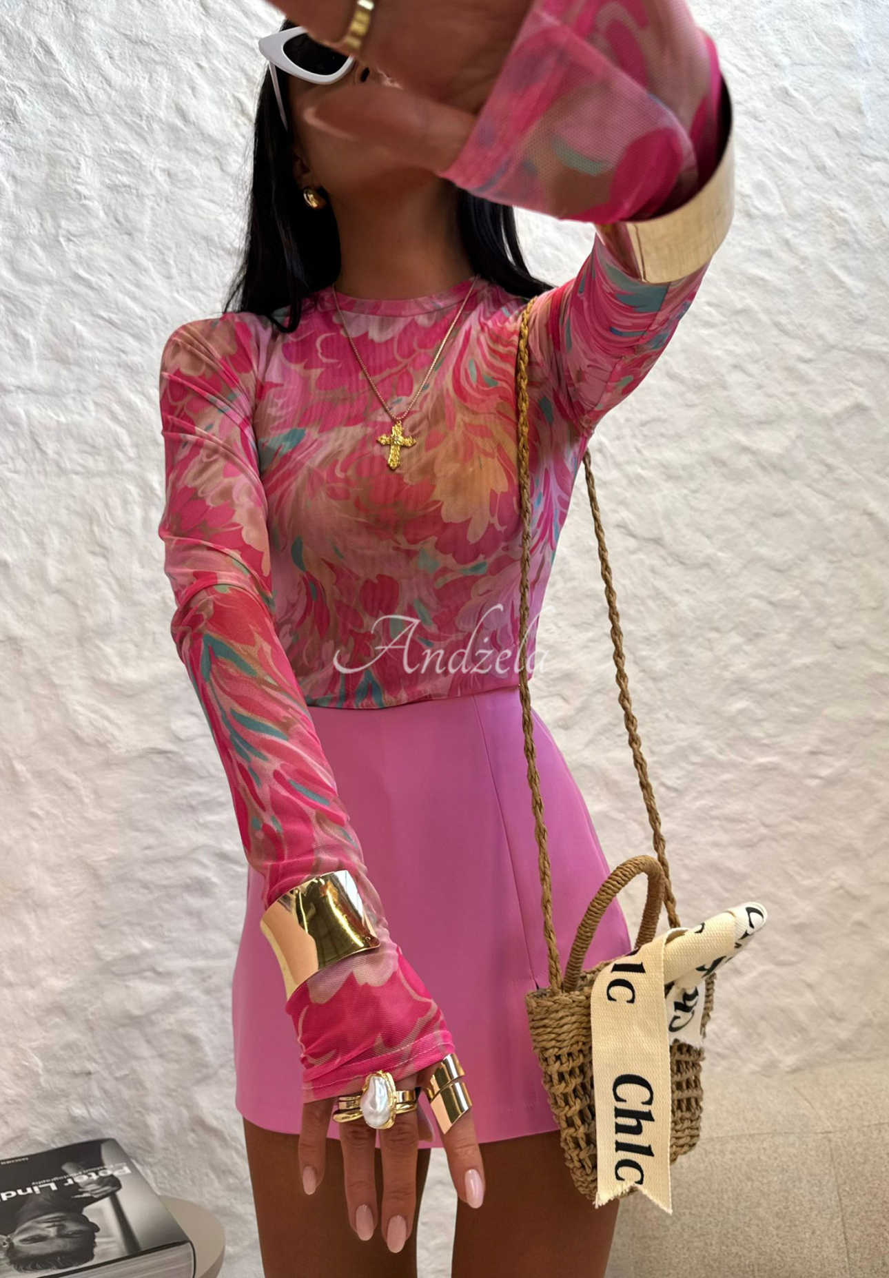 Halenka se vzorem La Milla Pink Dream růžová