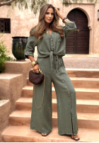 Lniana Košile Summer Life khaki