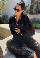 Koronkowe Kalhoty La Milla Lace Elegance černé