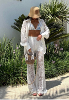 Koronkowe Kalhoty La Milla Lace Elegance bílé