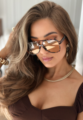 Sluneční brýle Sunnies For Me hnědé