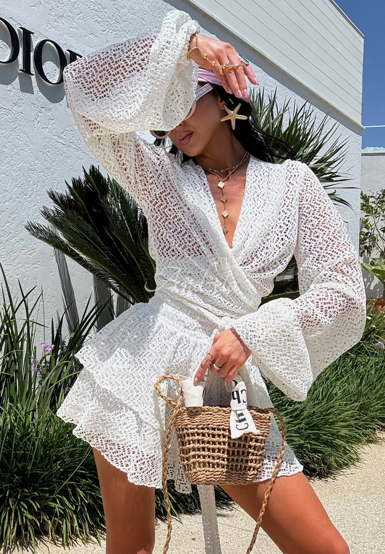 Krajková souprava halenka a sukně-šortky La Milla Exquisite Lace bílé