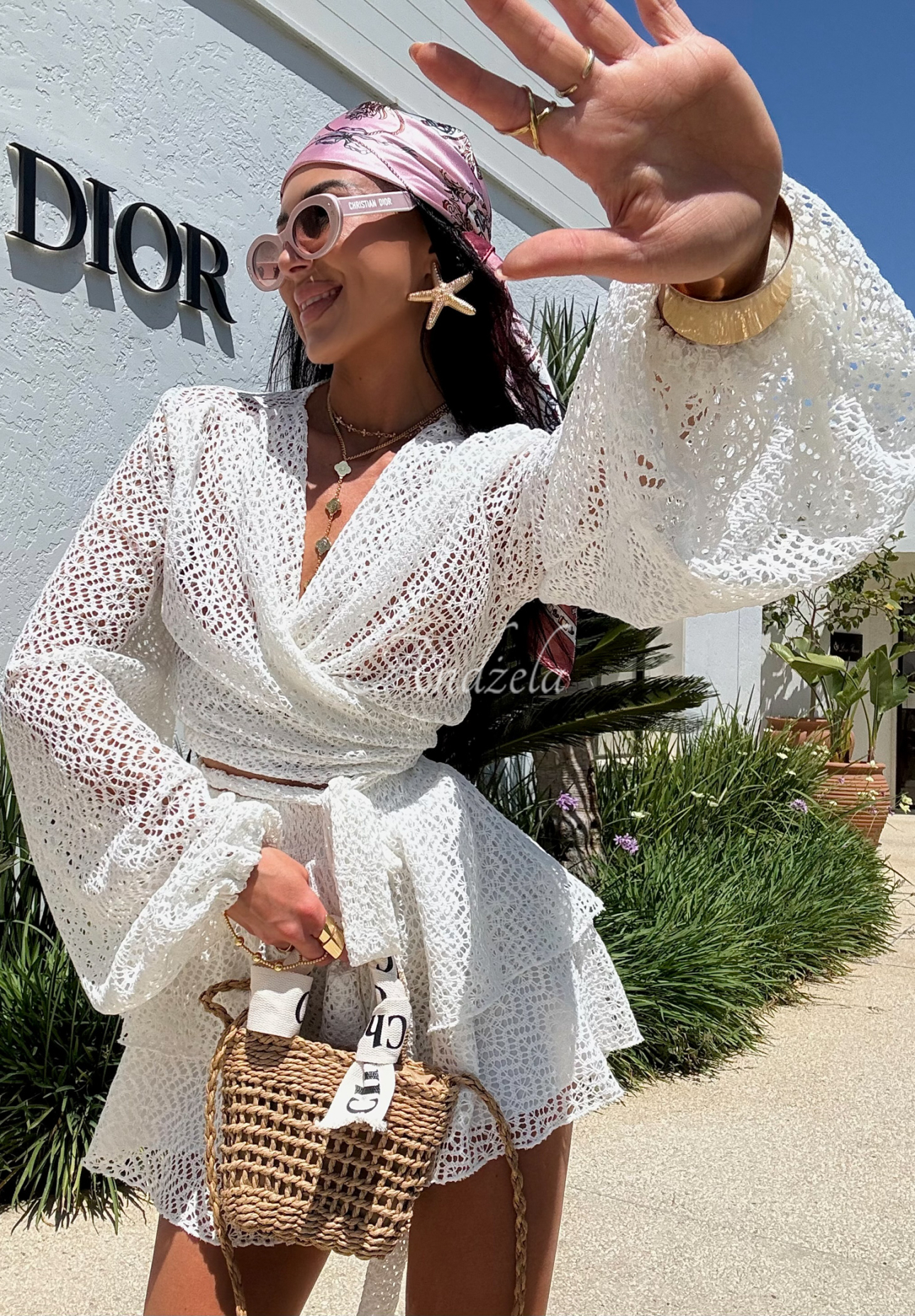 Krajková souprava halenka a sukně-šortky La Milla Exquisite Lace bílé