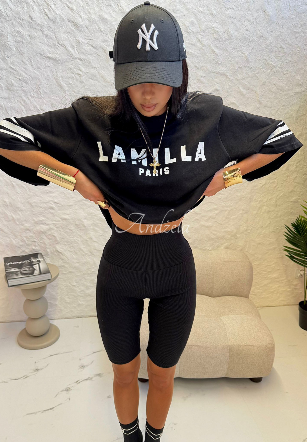 Cyklistické šortky La Milla Love Paris černé