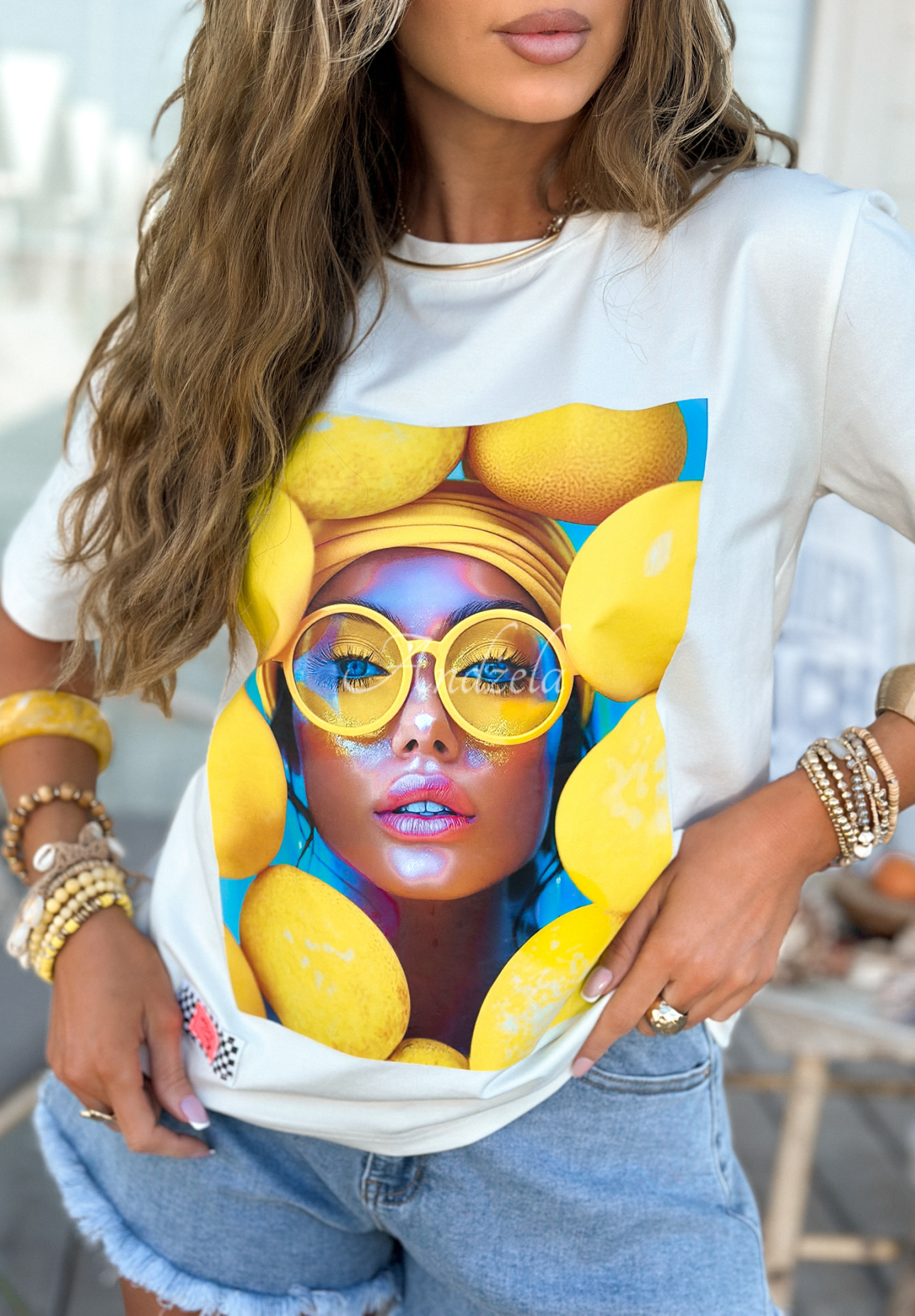 Tričko s potiskem MC Yellow Inspiration Bílá