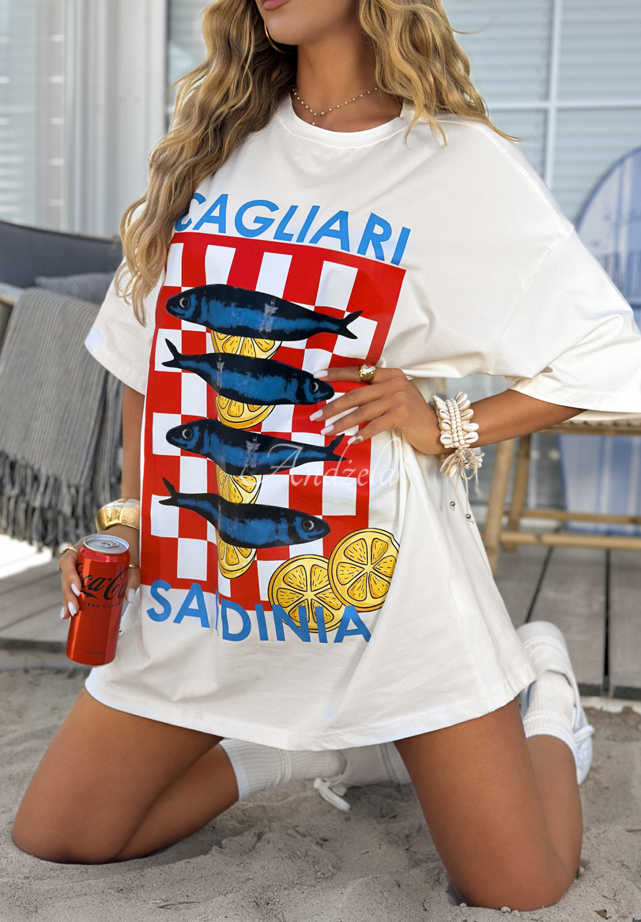 Tričko s potiskem MC Sardinia ecru