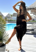 Ażurowa Šaty boho Samira černá