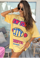 Tričko oversize z nadrukiem MC NYC Authentic banánový