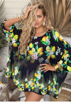 Halenka oversize w cytrynki Lemons For You černá