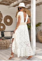 Koronkowa Šaty boho Sea Breezes Bílá