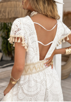 Koronkowa Šaty boho Sea Breezes Bílá