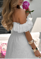 Ażurowa Šaty boho Palm Beaches Bílá