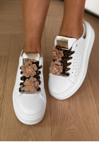 Ażurowe Tenisky Girly Steps bílé