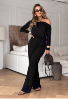 Souprava Halenka i Kalhoty wide leg New Orlean Černé