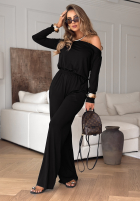 Souprava Halenka i Kalhoty wide leg New Orlean Černé
