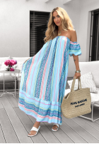 Wzorzysta Šaty španělština Cocoa Beach blankytná