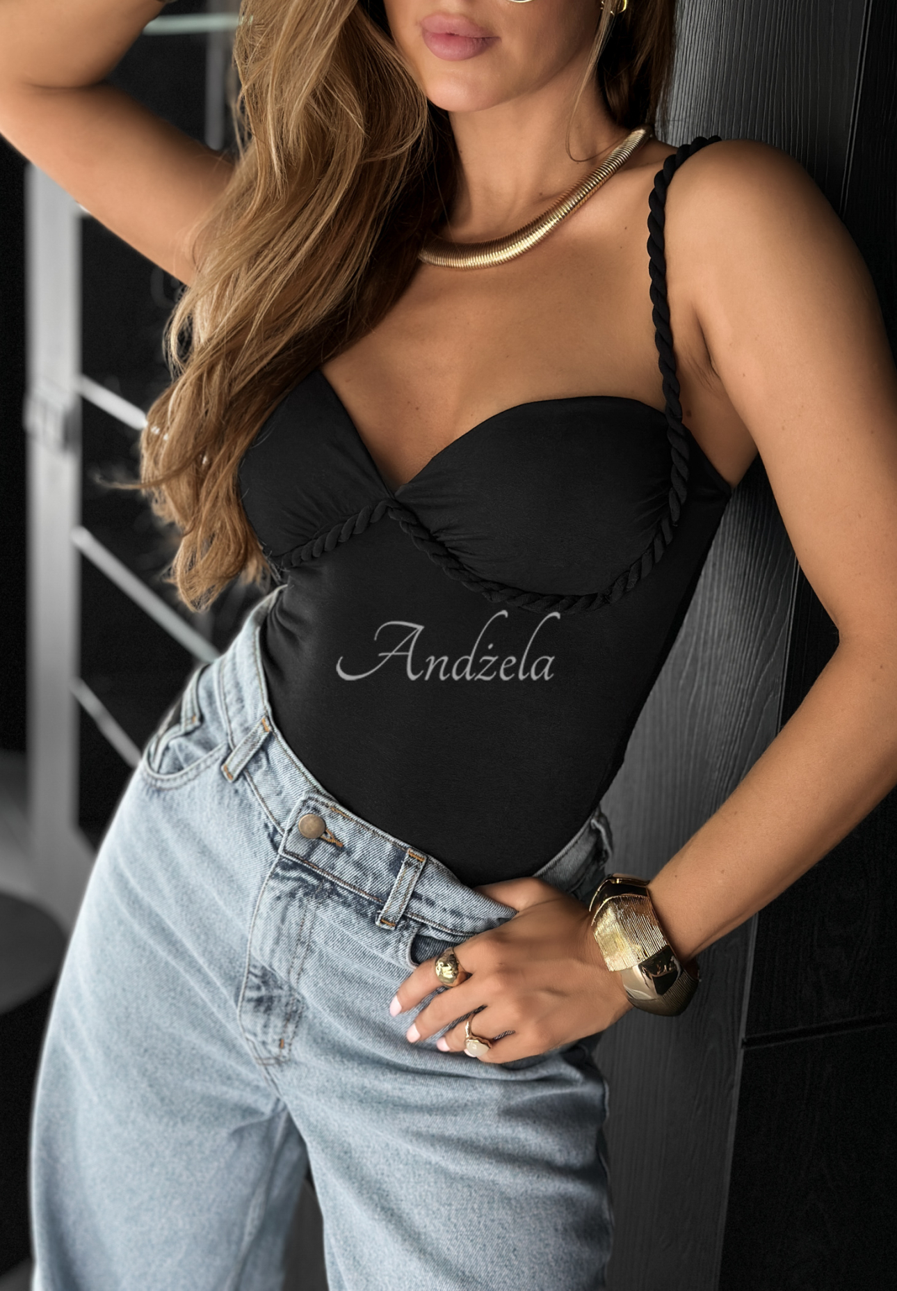 Body na ramínka You Deserve It černé