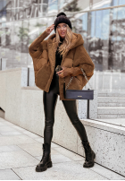 Prošívaná Bunda z futerkiem Snow & Pines velbloudí