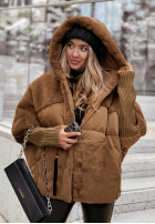 Prošívaná Bunda z futerkiem Snow & Pines velbloudí