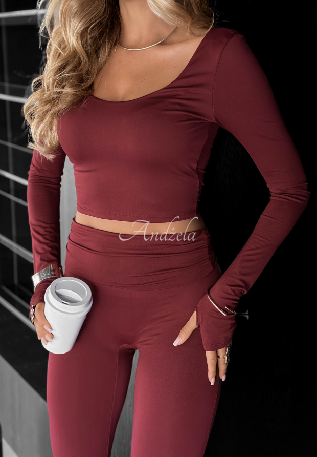 Kr&aacute;tk&aacute; Halenka longsleeve Something Necessary v&iacute;nov&aacute;