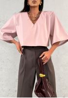 Eleganckie Kalhoty wide leg La Milla Own Rules čokoládové