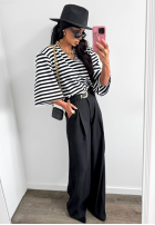 Eleganckie Kalhoty wide leg La Milla Own Rules černé