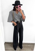 Eleganckie Kalhoty wide leg La Milla Own Rules černé