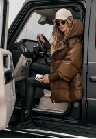 Puchowa Bunda oversize September čokoládová  II