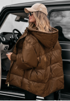 Puchowa Bunda oversize September čokoládová  II