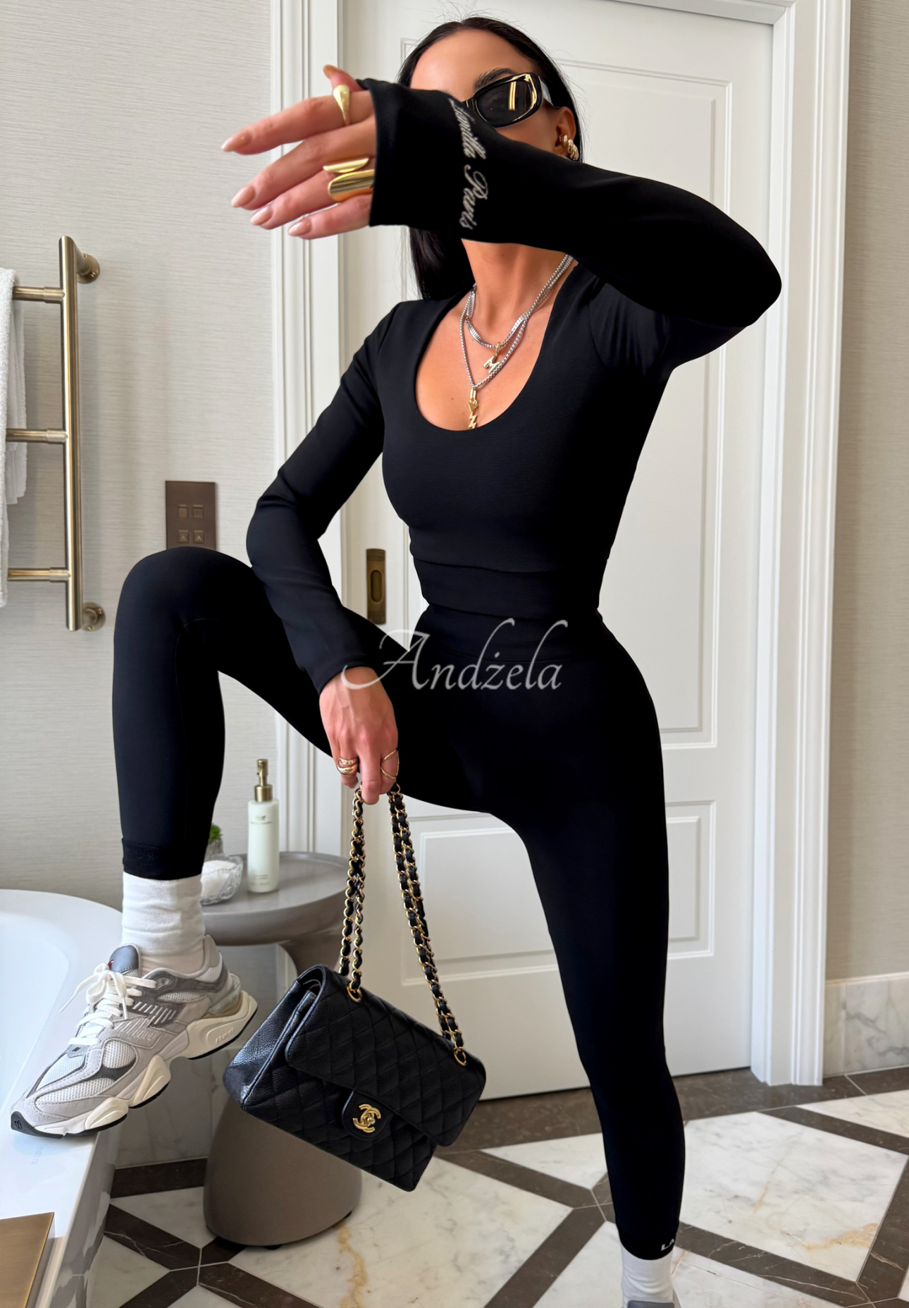 Viskózové legíny La Milla Glow Up černé