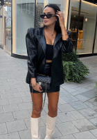 Skórzana Sukně mini La Milla Not Yet černá