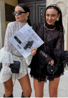 Koronkowa Halenka z falbankami La Milla Bye Forever černá