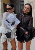 Koronkowa Halenka z falbankami La Milla Bye Forever černá
