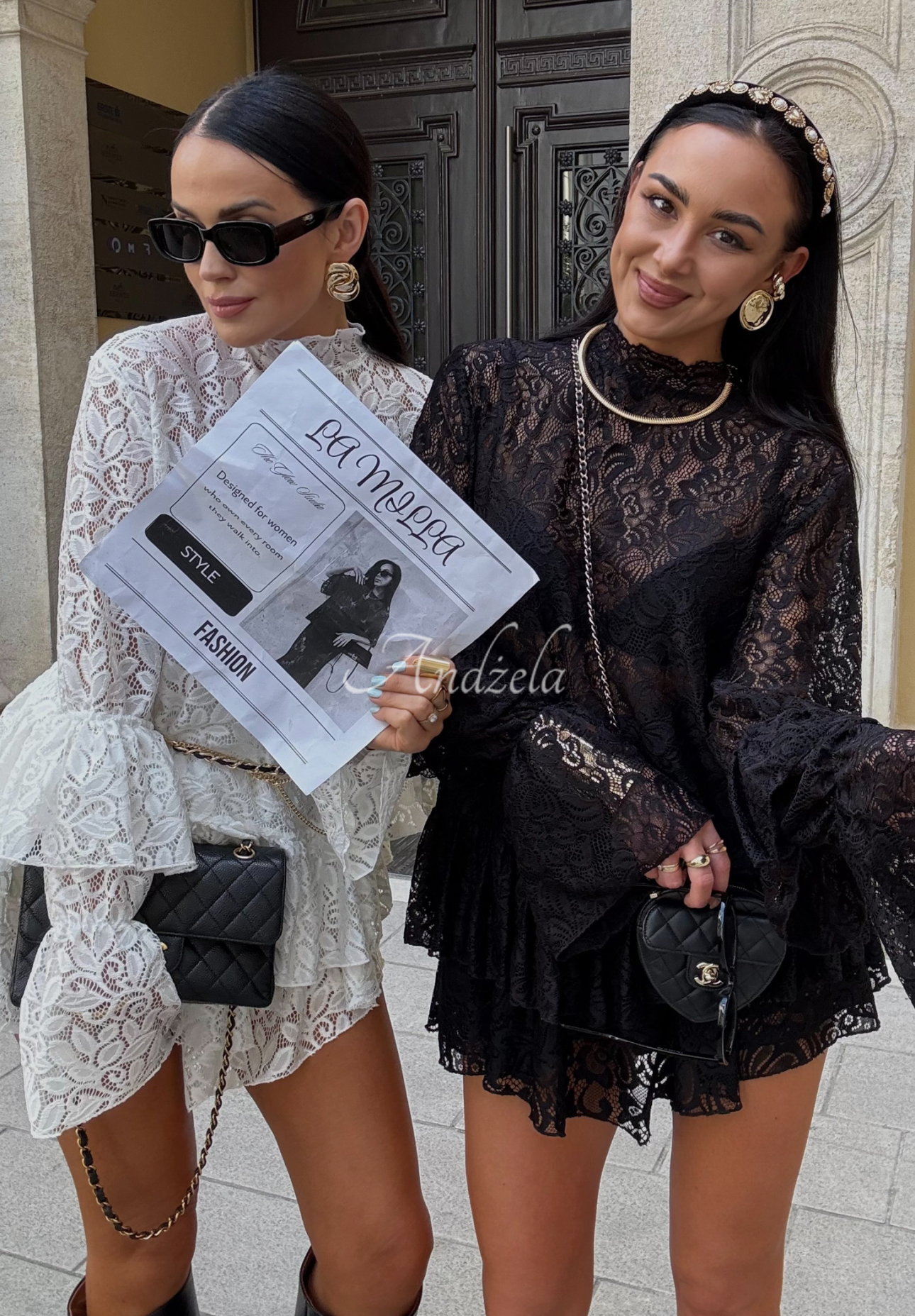Krajková viskózová halenka La Milla Bye Forever Bílá