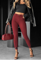 Kalhoty džínové  skinny Fuel Your Passion bordové