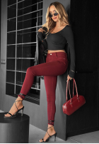 Kalhoty džínové  skinny Fuel Your Passion bordové