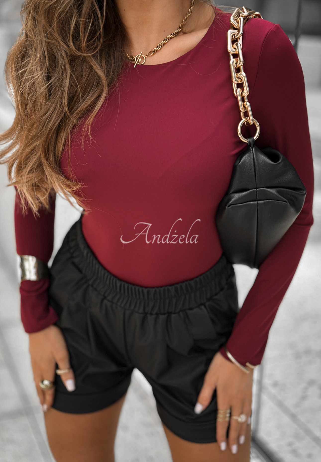 Halenka longsleeve Not Anymore vínová