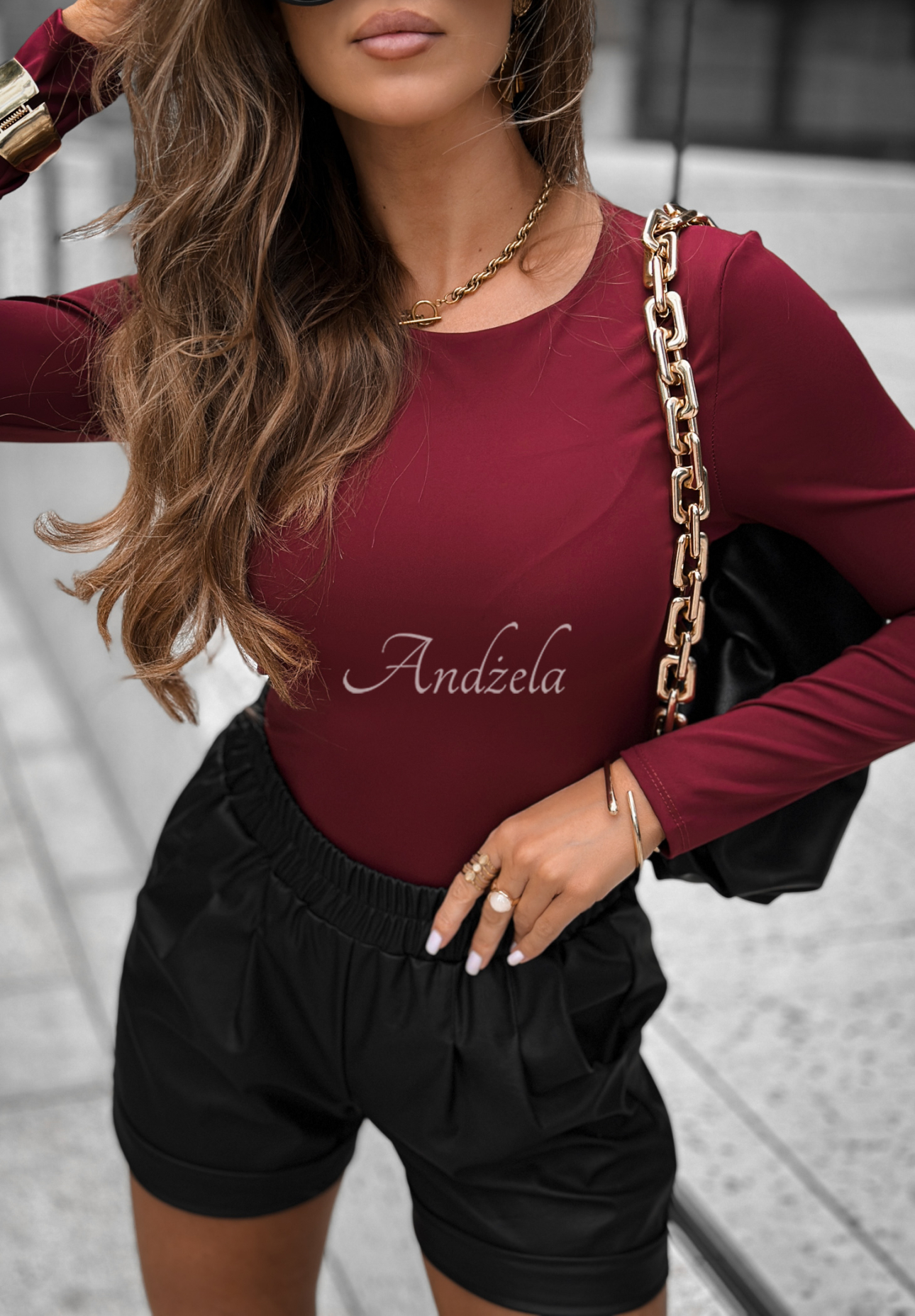 Halenka longsleeve Not Anymore vínová