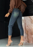 Kalhoty jeanse loose fit More Than Words tmavě modré