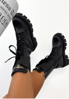 Skórzane Kotníkové Boty workery La Milla Women's Intuition černé