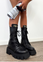 Skórzane Kotníkové Boty workery La Milla Women's Intuition černé