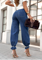 Kalhoty džínové  z paskiem wide leg Power To Inspire tmavě modré