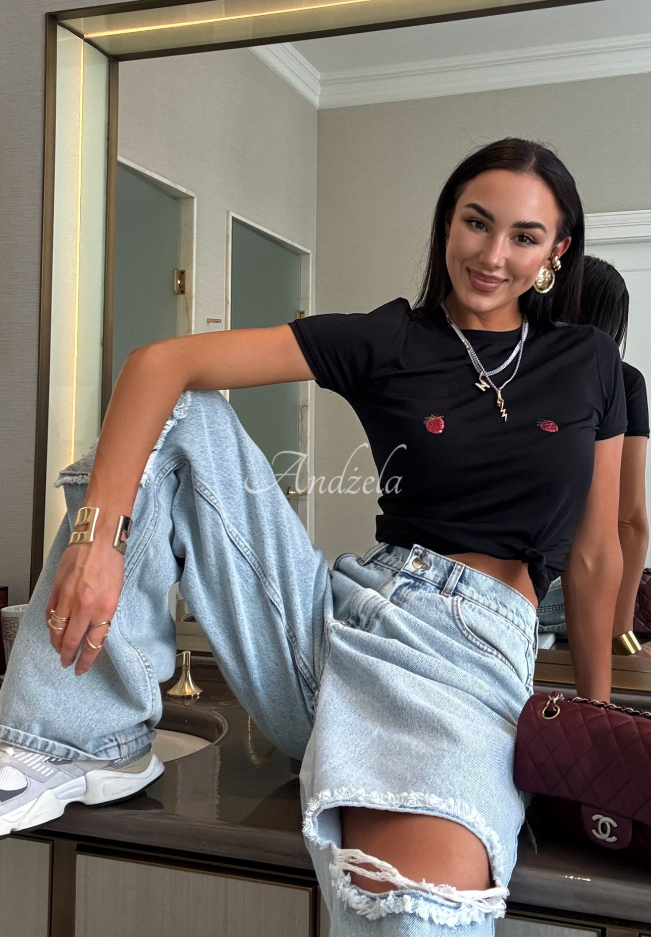 Džíny s oděrkami La Milla Look At Her modré