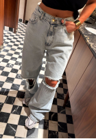 Kalhoty džínové  z przetarciami La Milla Look At Her modré